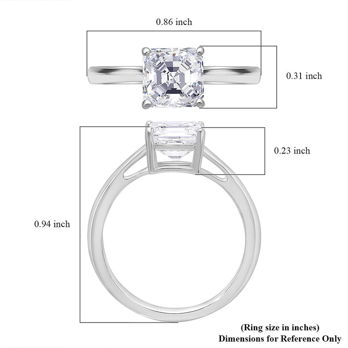 LUXURIANT 2 Ct. Lab Grown Diamond Solitaire Ring in 950 Platinum, SGL Certified 8034462 2