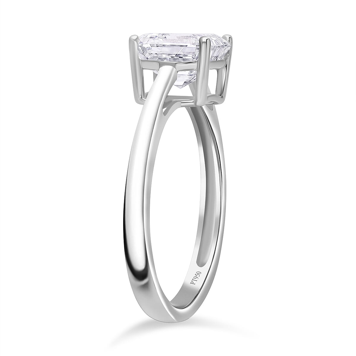 LUXURIANT 2 Ct. Lab Grown Diamond Solitaire Ring in 950 Platinum, SGL Certified 8034462 4