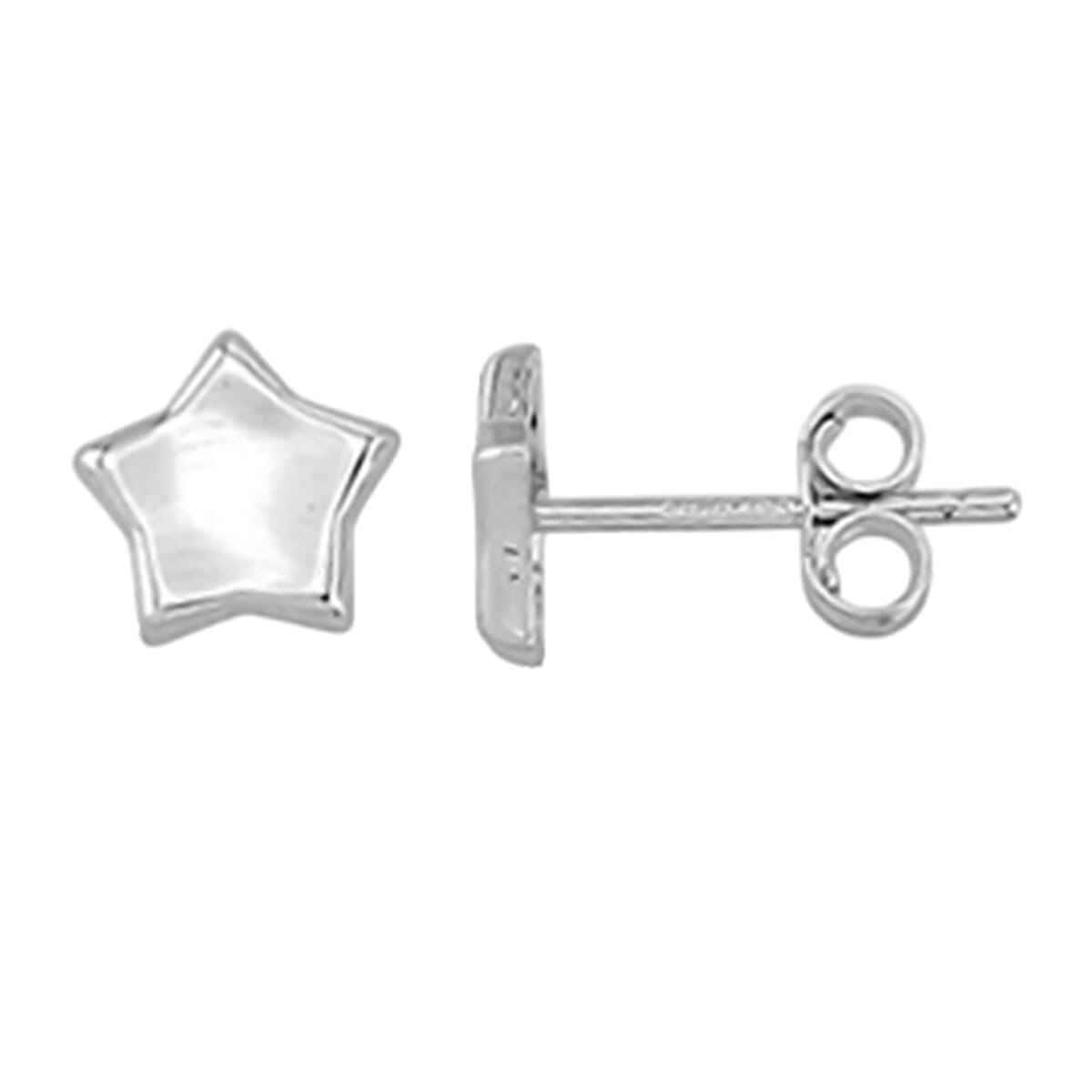 RACHEL GALLEY 9K White Gold Stud Star Earrings 7538988 0