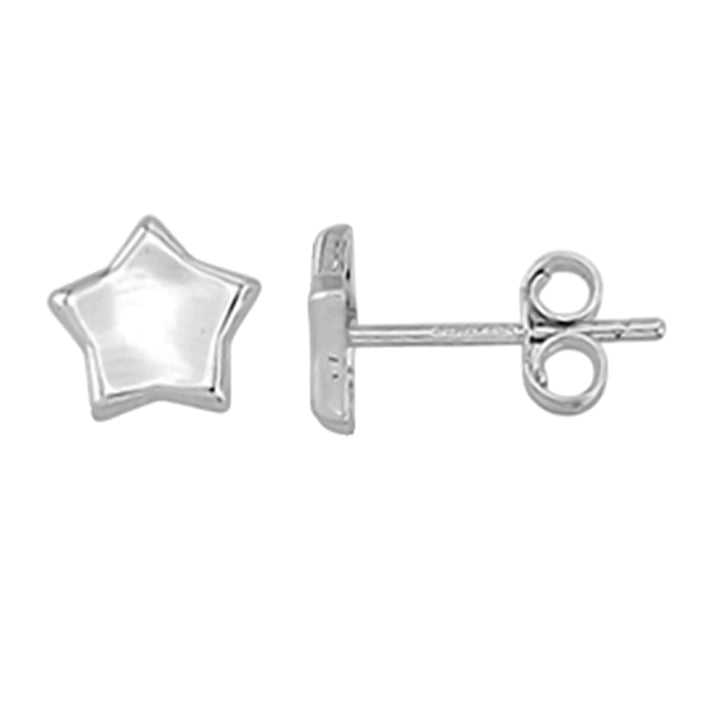 RACHEL GALLEY 9K White Gold Stud Star Earrings 7538988 1