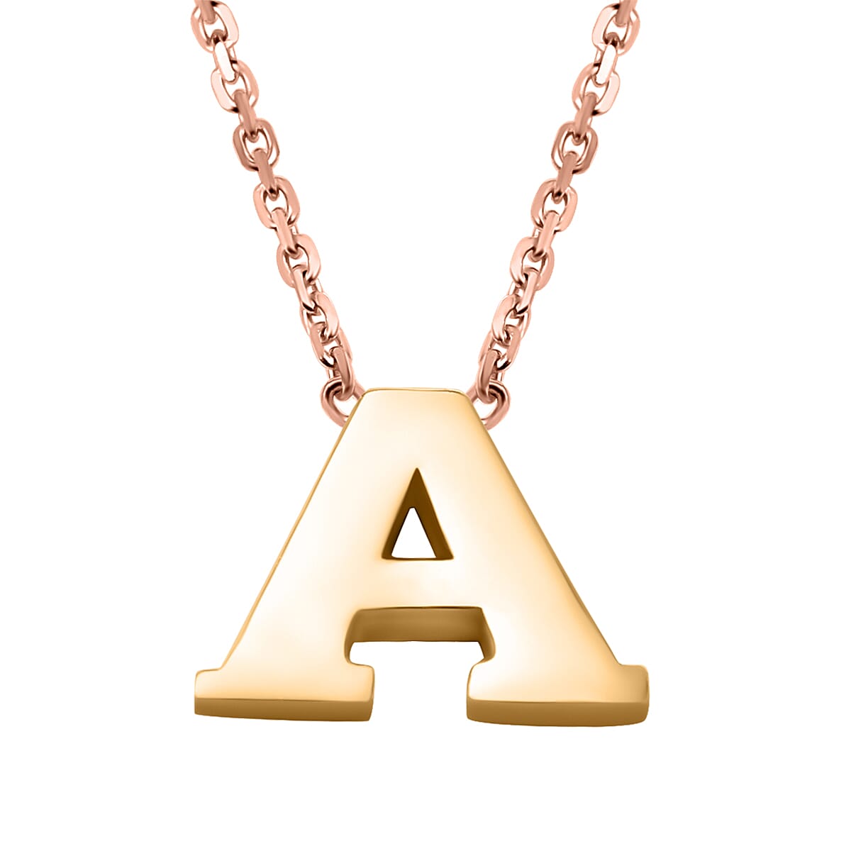 RACHEL GALLEY 9K Yellow Gold A Initial Necklace (Size - 17) 7539495 0
