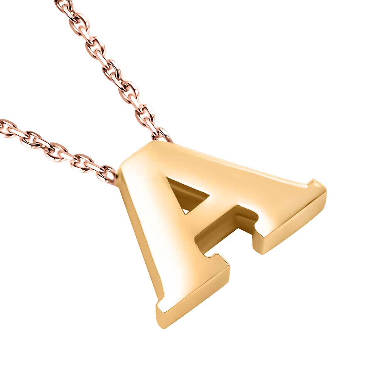 RACHEL GALLEY 9K Yellow Gold A Initial Necklace (Size - 17) 7539495 3