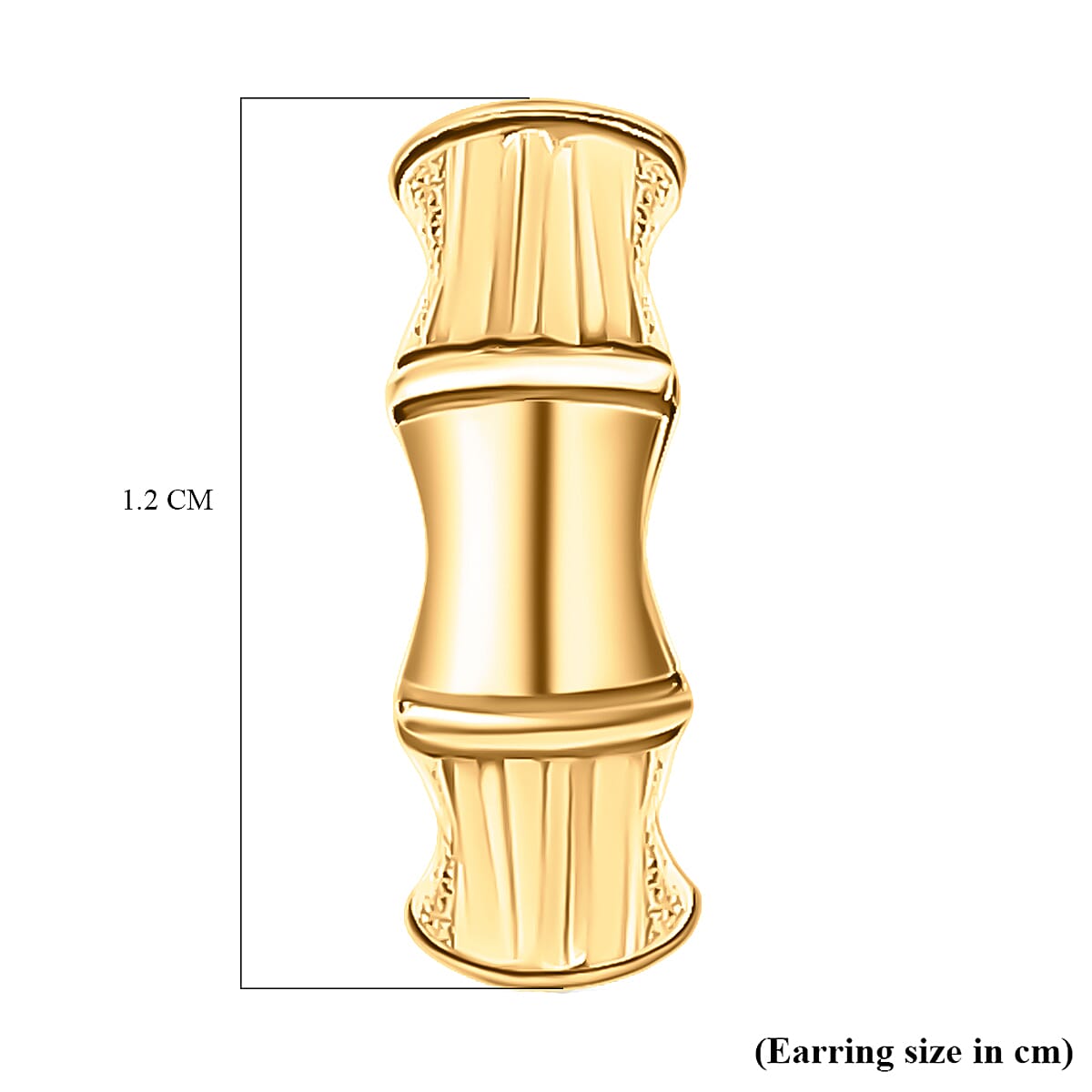 RACHEL GALLEY 9K Yellow Gold J Hoop Earrings (With Post &amp; Push Back) 8952576 4