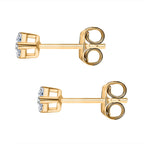 RACHEL GALLEY - 9K Yellow Gold SGL Certified (VS-EF) Lab Grown Diamond Pear Earring with Push Back