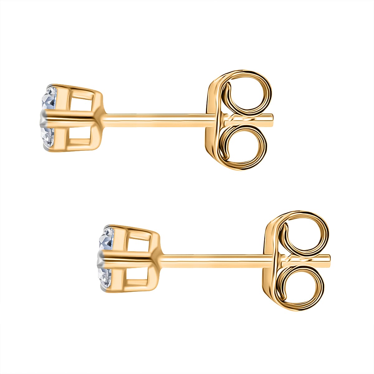 RACHEL GALLEY - 9K Yellow Gold SGL Certified (VS-E-F) Lab Grown Diamond Pear Earring with Push Back 0.50 Ct. V32602375 10