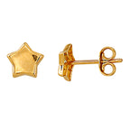 RACHEL GALLEY 9K Yellow Gold Stud Star Earring with Push Back