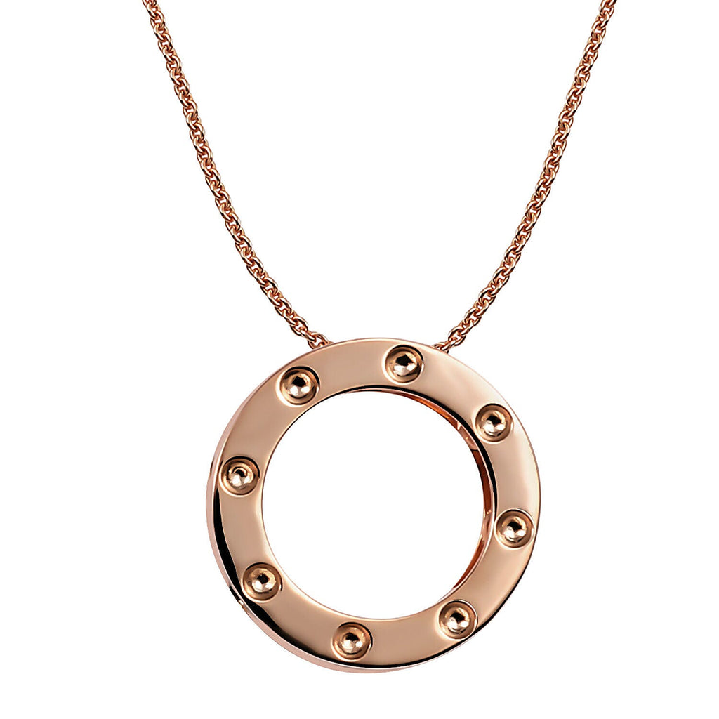 RACHEL GALLEY African Ruby Pendant with Chain (Size 30) Rose Gold Overlay Sterling Silver, Silver Wt 11.53 Gms