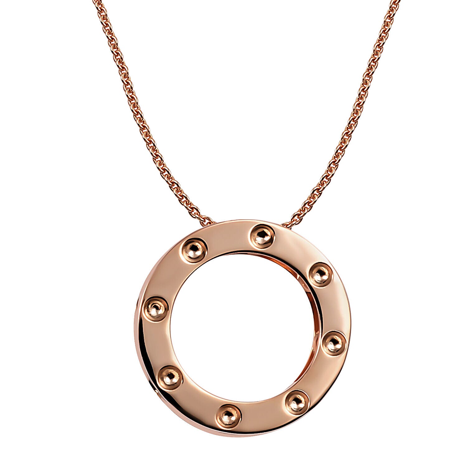 RACHEL GALLEY African Ruby Pendant with Chain (Size 30) Rose Gold Overlay Sterling Silver, Silver Wt 11.53 Gms 3873624 0