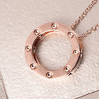 RACHEL GALLEY African Ruby Pendant with Chain (Size 30) Rose Gold Overlay Sterling Silver, Silver Wt 11.53 Gms