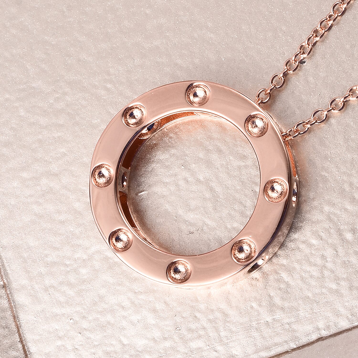 RACHEL GALLEY African Ruby Pendant with Chain (Size 30) Rose Gold Overlay Sterling Silver, Silver Wt 11.53 Gms 3873624 1