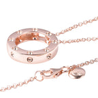 RACHEL GALLEY African Ruby Pendant with Chain (Size 30) Rose Gold Overlay Sterling Silver, Silver Wt 11.53 Gms