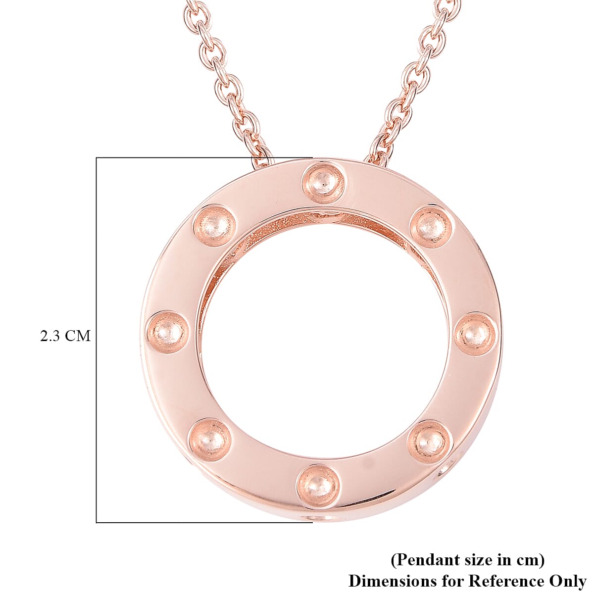 RACHEL GALLEY African Ruby Pendant with Chain (Size 30) Rose Gold Overlay Sterling Silver, Silver Wt 11.53 Gms 3873624 5