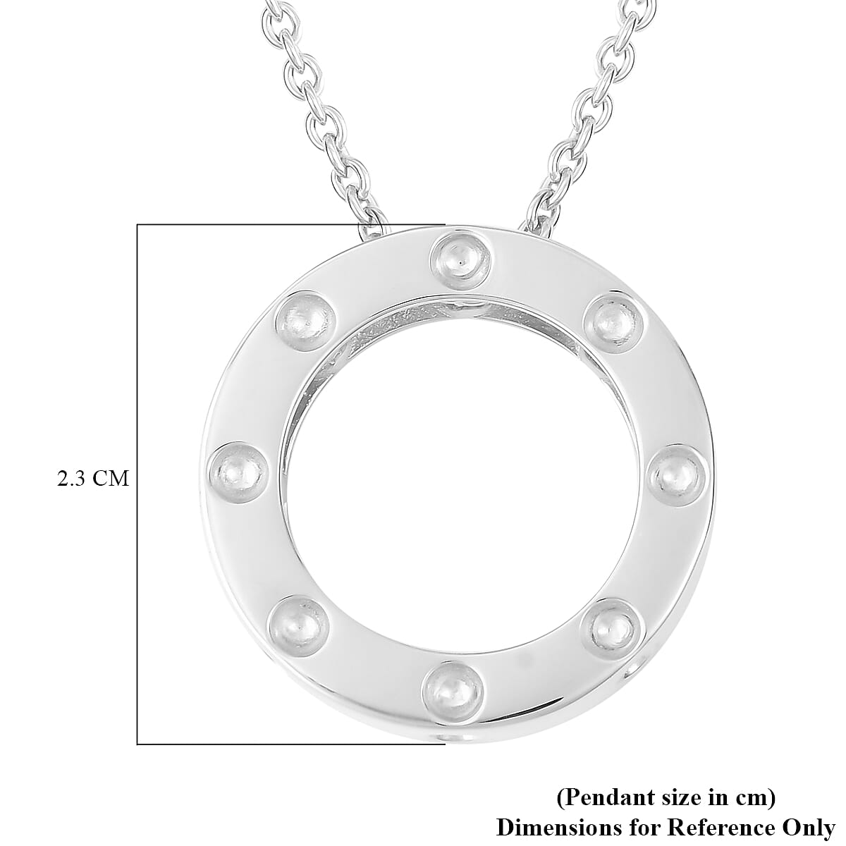 RACHEL GALLEY African Ruby Pendant with Chain (Size 30) in Rhodium Overlay Sterling Silver 3873534 6