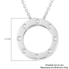 RACHEL GALLEY African Ruby Pendant with Chain (Size 30) in Rhodium Overlay Sterling Silver