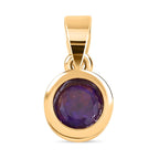 RACHEL GALLEY Amethyst Pendant in Vermeil Yellow Gold Overlay Sterling Silver