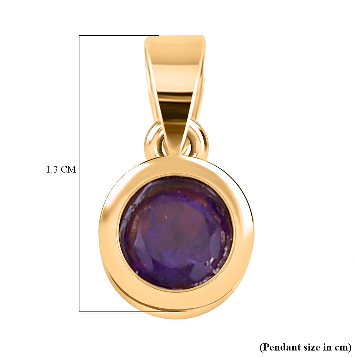 RACHEL GALLEY Amethyst Pendant in Vermeil Yellow Gold Overlay Sterling Silver 8847580 6