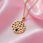 RACHEL GALLEY - Amethyst Pendant with Chain (Size - 18/22/24 Inch) in Vermeil Yellow Gold Overlay Sterling Silver Wt. 9.80 Gms