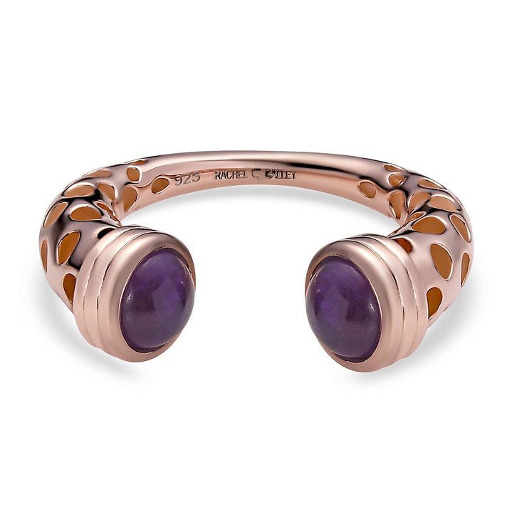 RACHEL GALLEY Amethyst Ring in 18K Rose Gold Overlay Sterling Silver 1.90 Ct 3883040 1