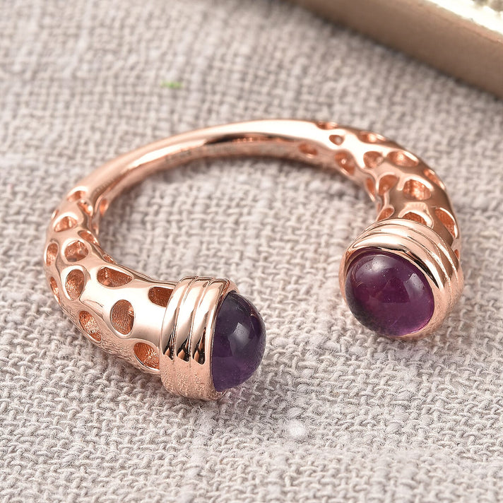 RACHEL GALLEY Amethyst Ring in 18K Rose Gold Overlay Sterling Silver 1.90 Ct 3883040 2