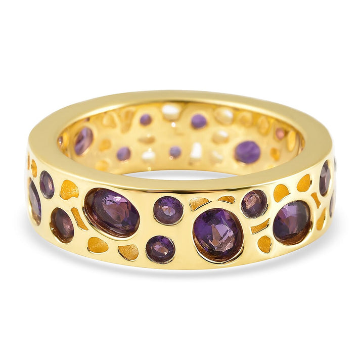RACHEL GALLEY Amethyst Ring in 18K Yellow Gold Vermeil Sterling Silver 1.70 Ct. 3887720 1