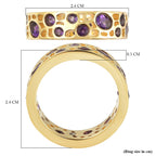 RACHEL GALLEY Amethyst Ring in 18K Yellow Gold Vermeil Sterling Silver 1.70 Ct.