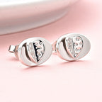RACHEL GALLEY Amore Collection - Rhodium Overlay Sterling Silver Stud Earrings (With Push Back)