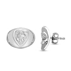 RACHEL GALLEY Amore Collection - Rhodium Overlay Sterling Silver Stud Earrings (With Push Back)