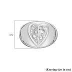 RACHEL GALLEY Amore Collection - Rhodium Overlay Sterling Silver Stud Earrings (With Push Back)