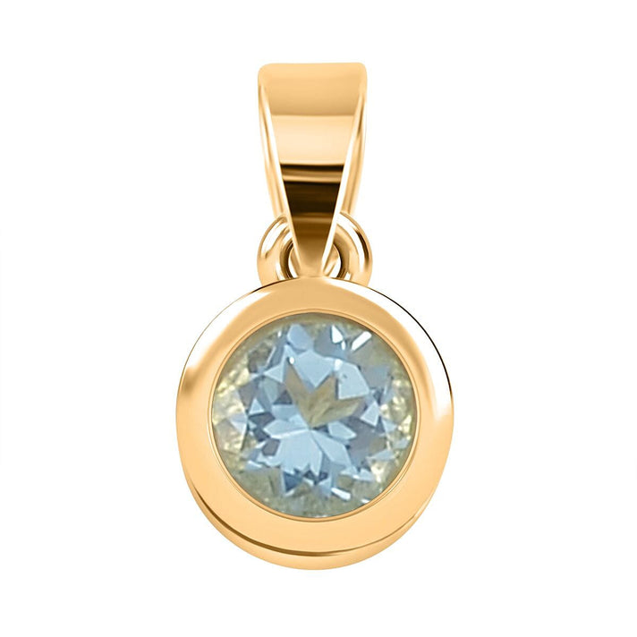 RACHEL GALLEY Aquamarine Pendant in Vermeil Yellow Gold Overlay Sterling Silver 8847582 1