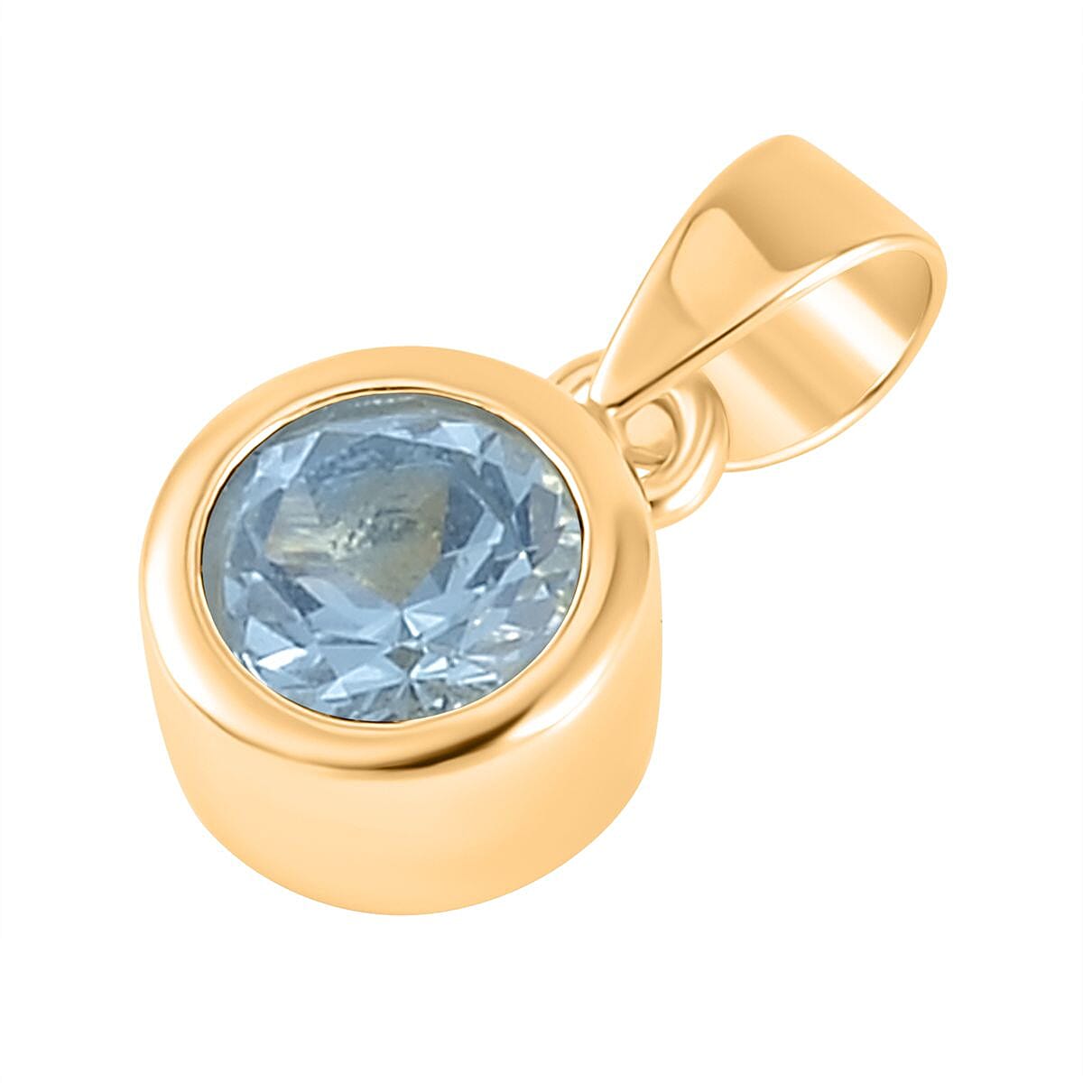 RACHEL GALLEY Aquamarine Pendant in Vermeil Yellow Gold Overlay Sterling Silver 8847582 3