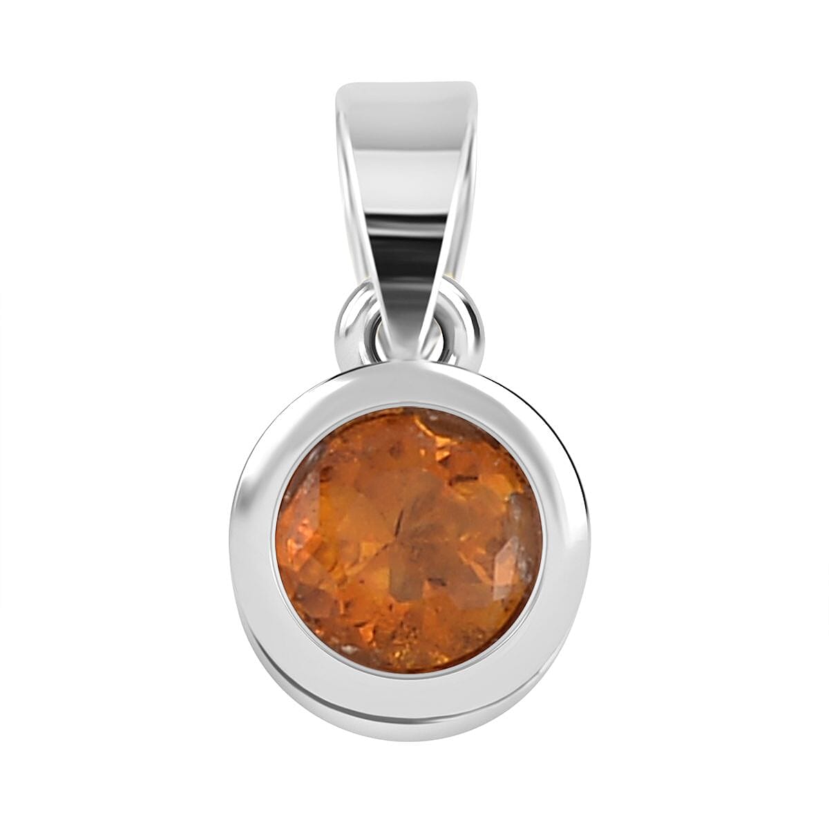 RACHEL GALLEY Citrine Pendant in Platinum Overlay Sterling Silver 8847769 0