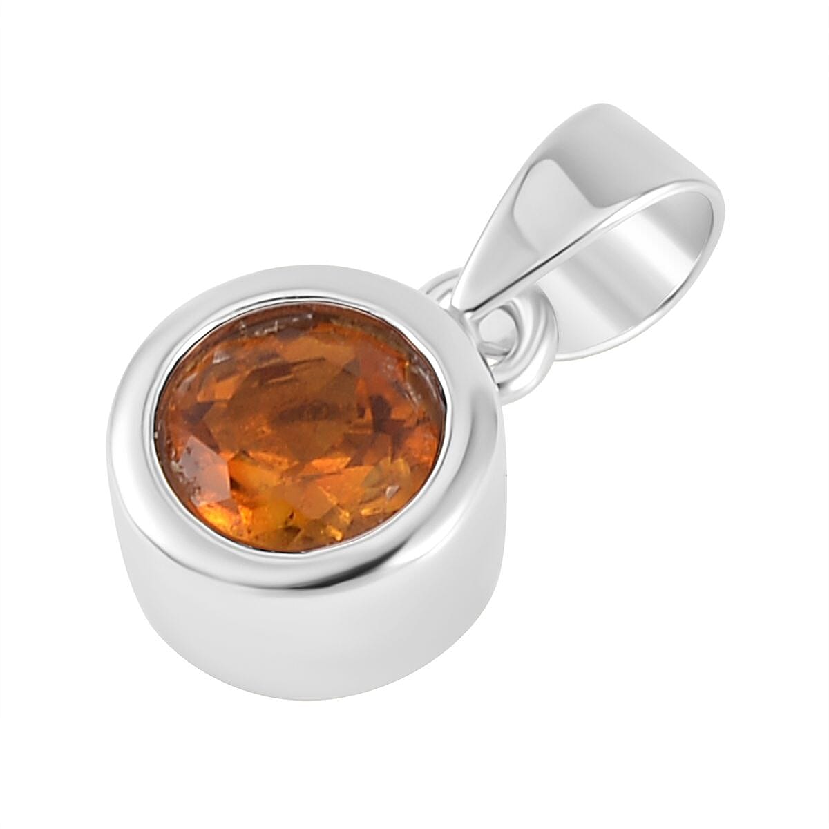 RACHEL GALLEY Citrine Pendant in Platinum Overlay Sterling Silver 8847769 4