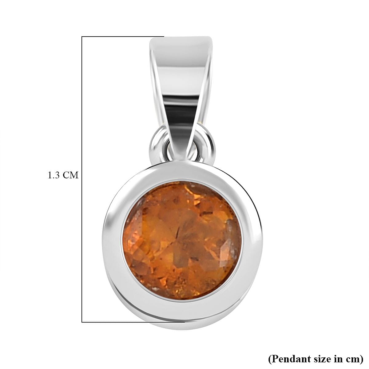 RACHEL GALLEY Citrine Pendant in Platinum Overlay Sterling Silver 8847769 6