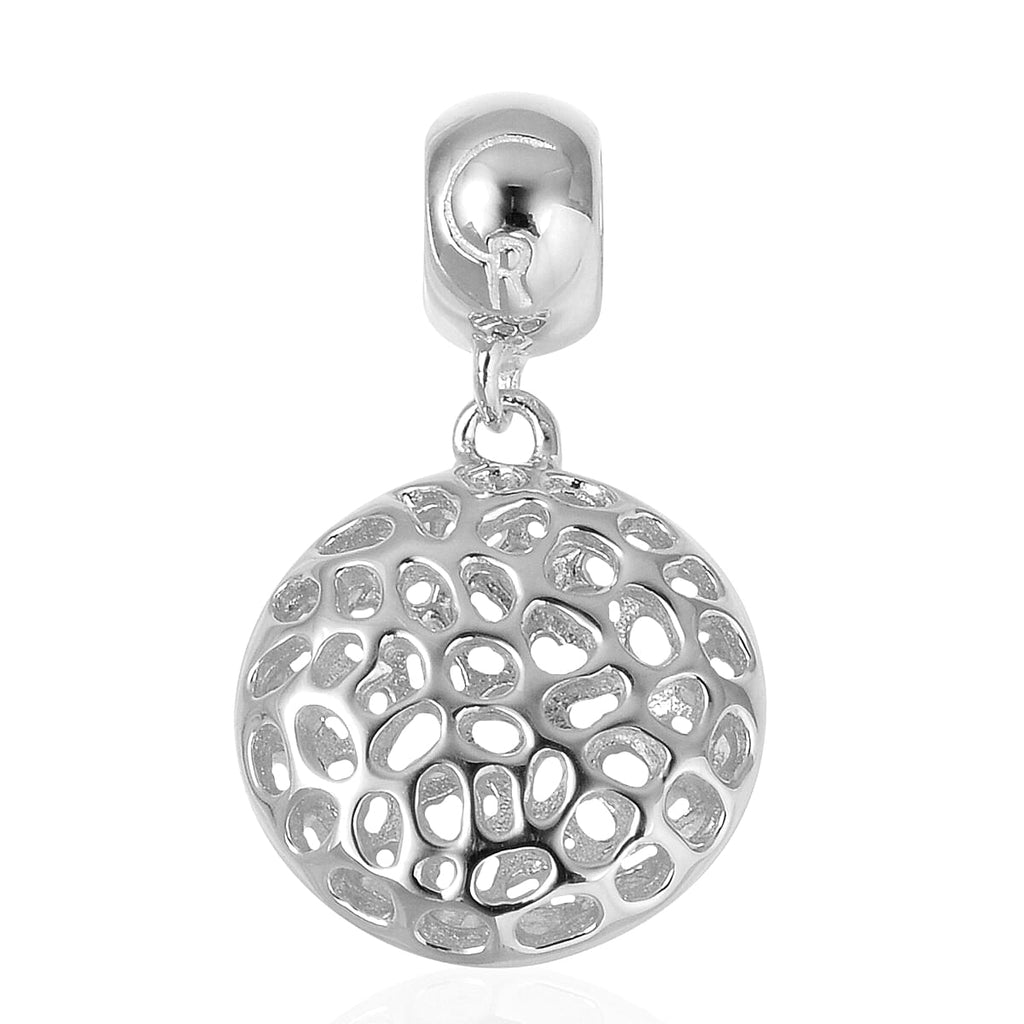RACHEL GALLEY Rhodium Plated Sterling Silver Disc Pendant