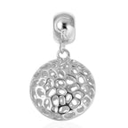 RACHEL GALLEY Rhodium Plated Sterling Silver Disc Pendant