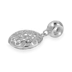 RACHEL GALLEY Rhodium Plated Sterling Silver Disc Pendant