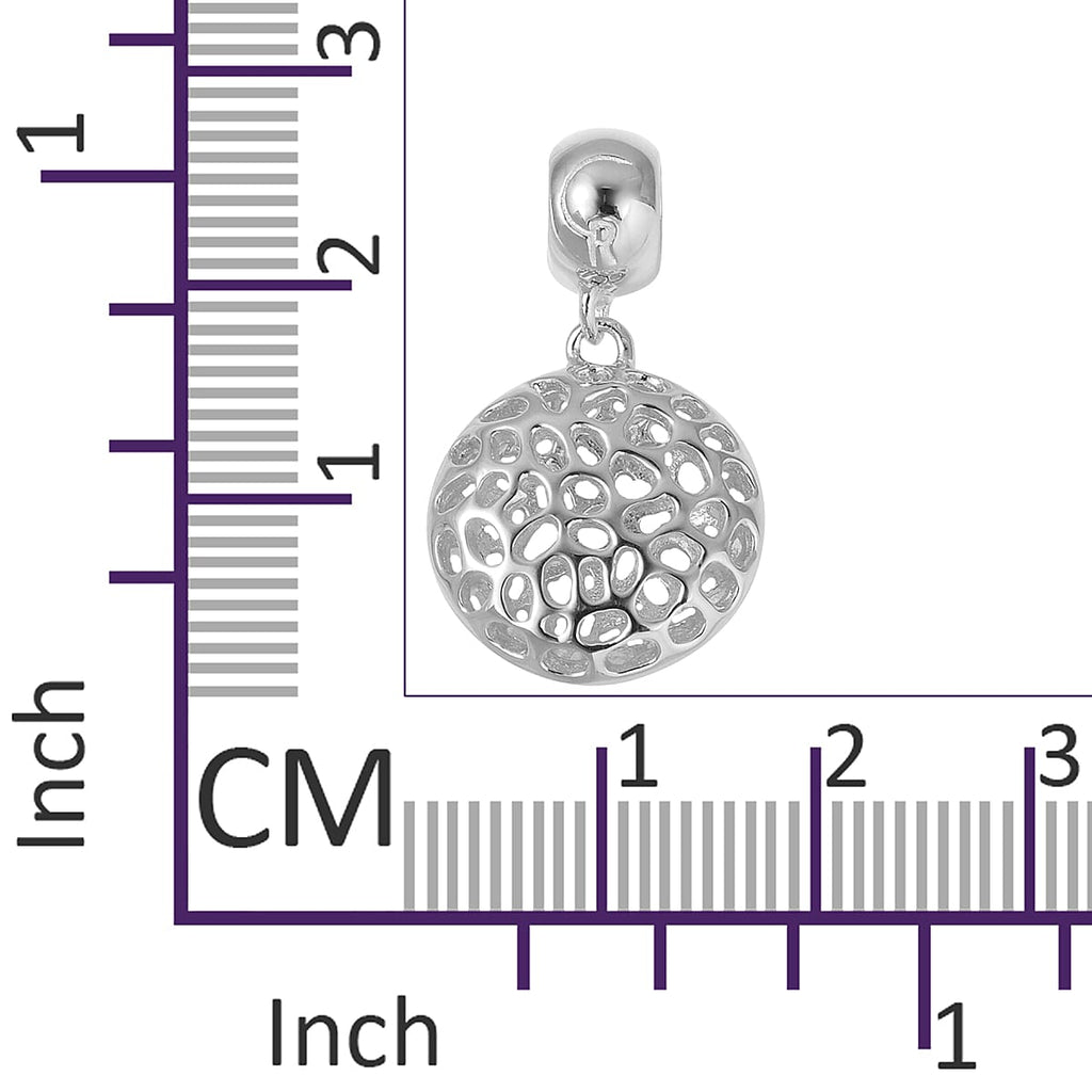 RACHEL GALLEY Rhodium Plated Sterling Silver Disc Pendant
