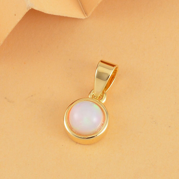 RACHEL GALLEY Ethiopian Welo Opal Pendant in Vermeil Yellow Gold Overlay Sterling Silver 8847637 2