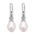 Fresh Water Pearl Drop Earrings in Sterling Silver