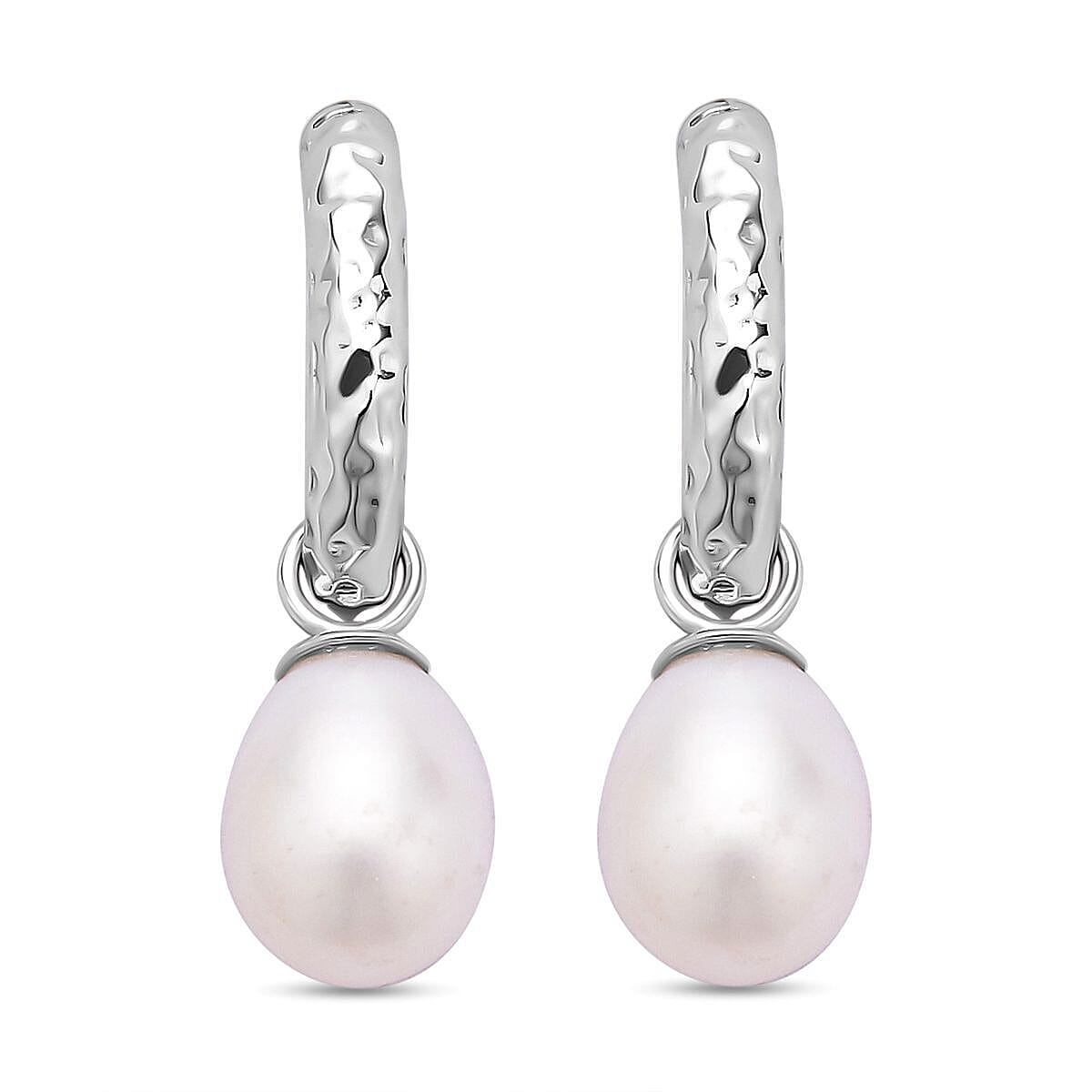Fresh Water Pearl Drop Earrings in Sterling Silver 7255903 6