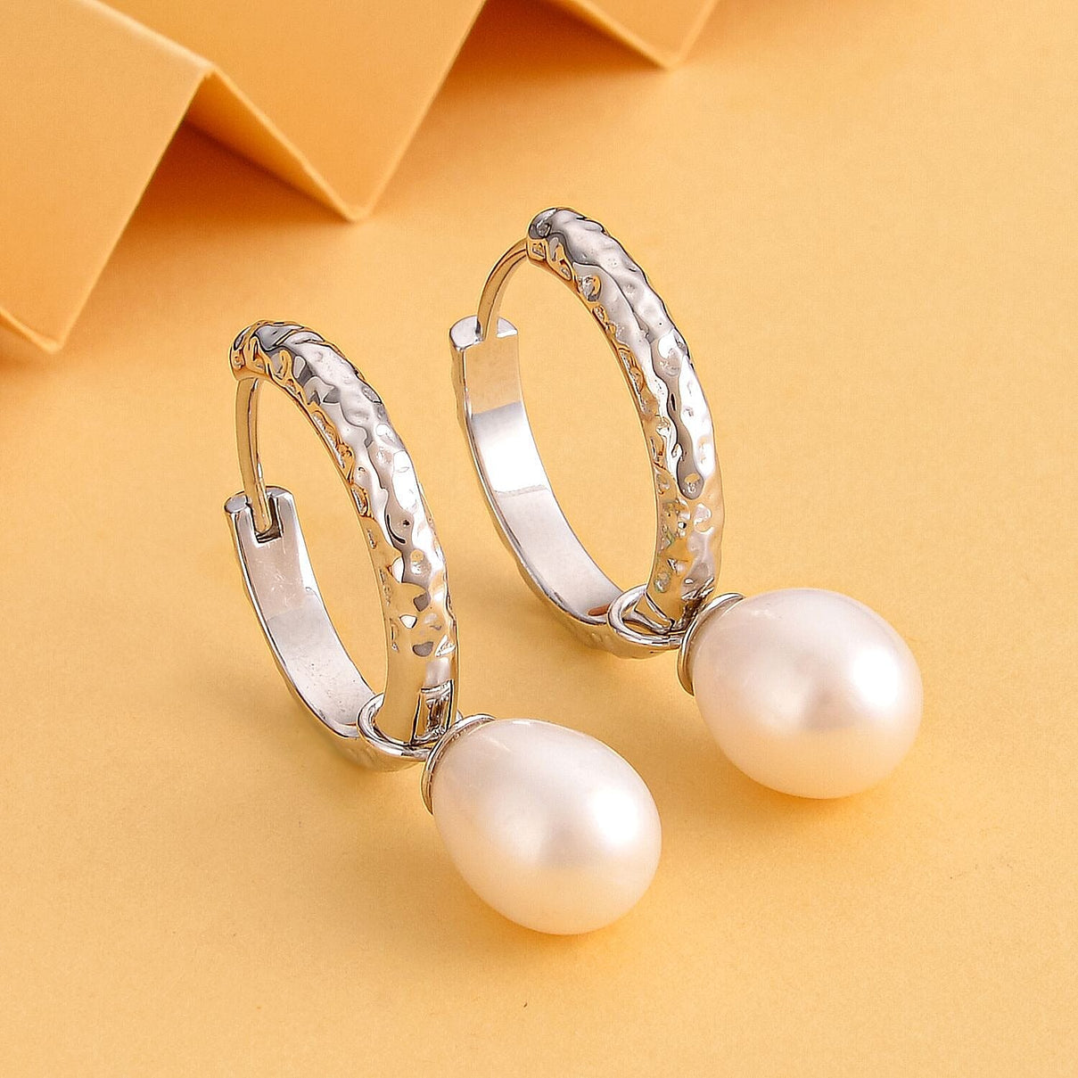 Fresh Water Pearl Drop Earrings in Sterling Silver 7255903 7