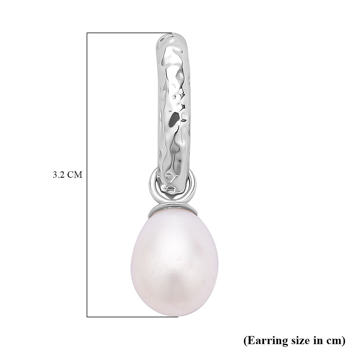 Fresh Water Pearl Drop Earrings in Sterling Silver 7255903 10