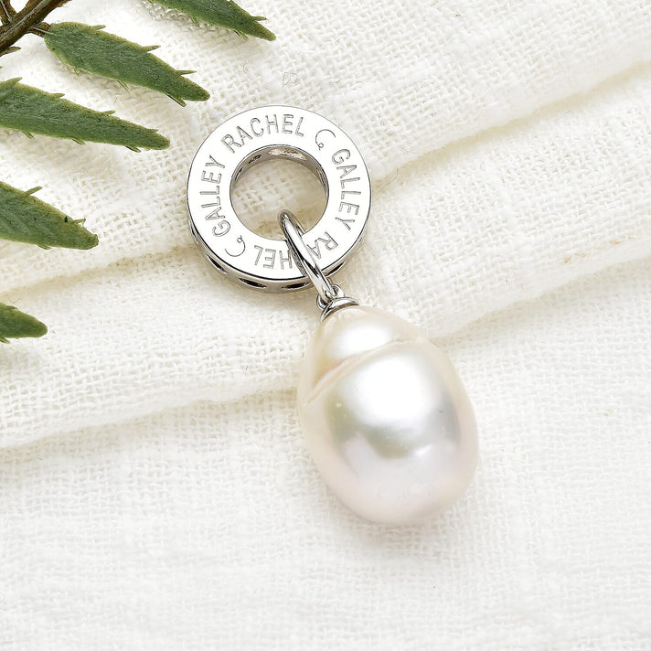 RACHEL GALLEY Fresh Water Pearl Pendant in Rhodium Overlay Sterling Silver 3886812 2