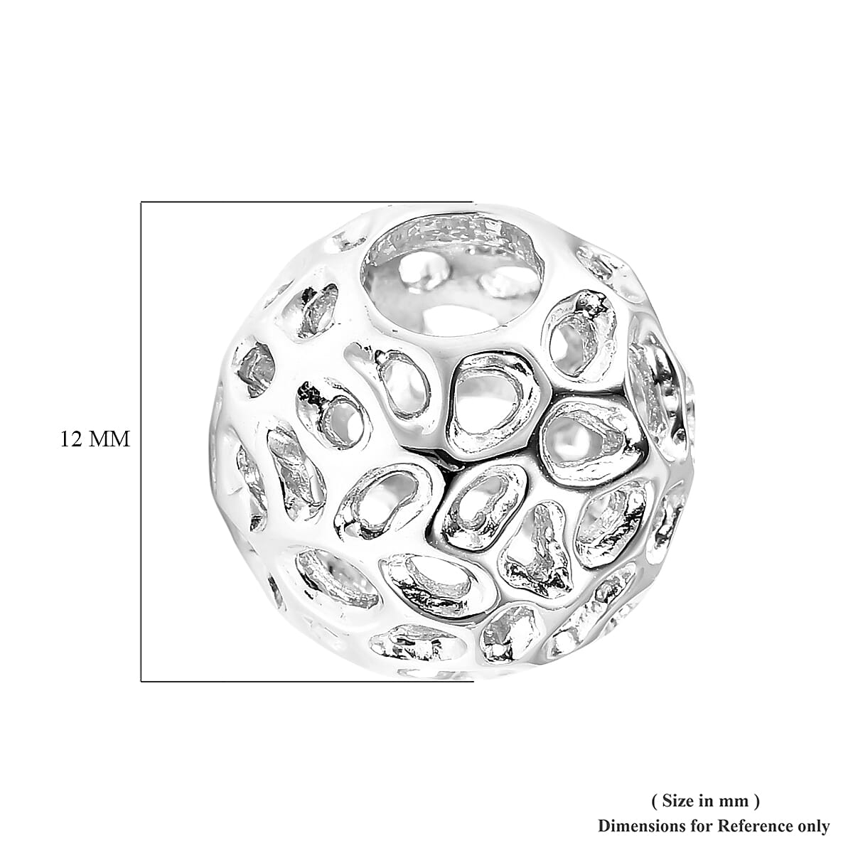RACHEL GALLEY Globe Charm or Pendant in Rhodium Plated Sterling Silver 3475889 2
