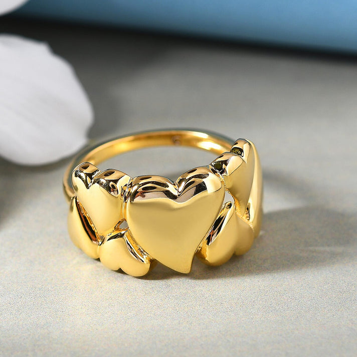 RACHEL GALLEY Heart Ring in Yellow Gold Plated Sterling Silver 3866966 2