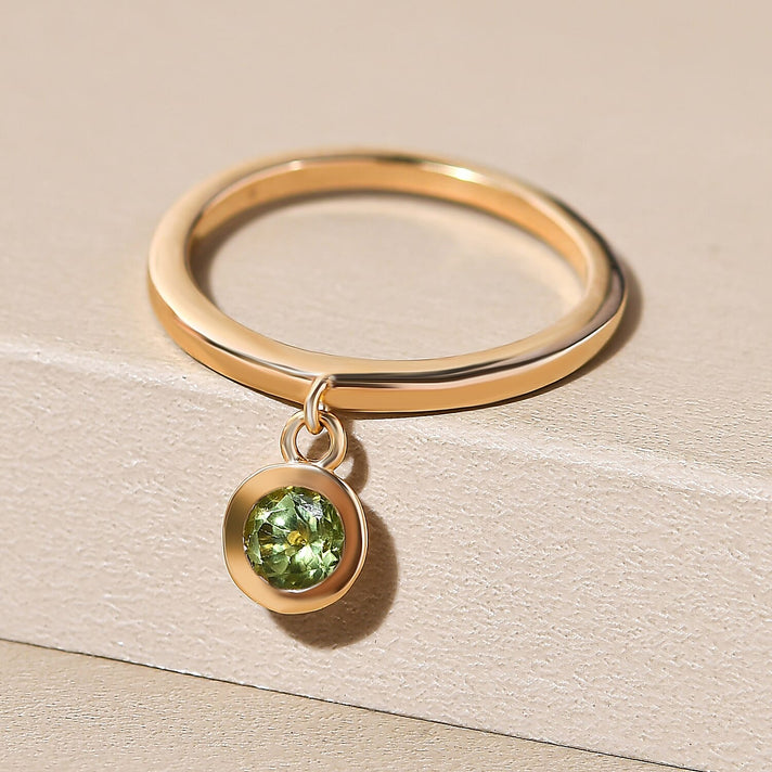 RACHEL GALLEY Hebei Peridot Charm Band Ring in Vermeil Yellow Gold Overlay Sterling Silver 8881206 2