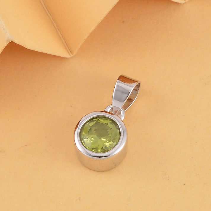 RACHEL GALLEY Hebei Peridot Pendant in Platinum Overlay Sterling Silver 8847762 2