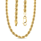 Mega Gold Offer - Italian Made Close Out Deal - 9K Yellow Gold Rope Necklace (Size - 20) With Lobster Clasp, Gold Wt. 6.70 Gms
