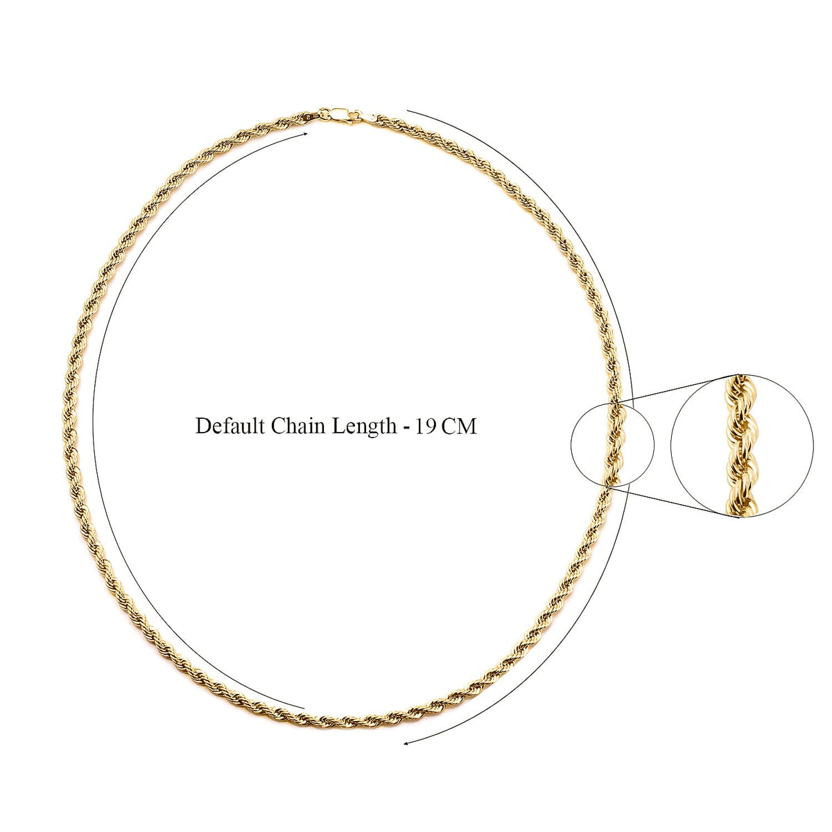 Mega Gold Offer - Italian Made Close Out Deal - 9K Yellow Gold Rope Necklace (Size - 20) With Lobster Clasp, Gold Wt. 6.70 Gms 8730452 5
