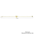 RACHEL GALLEY  Yellow Gold Overlay Sterling Silver Bracelet (Size - 8)
